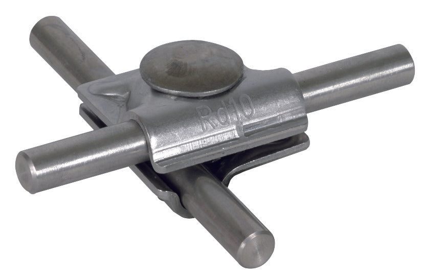 Dehn MV Abrazadera Acero Inoxidable Para 10mm Redondo Con Tornillo De Cabeza Truss - 391069