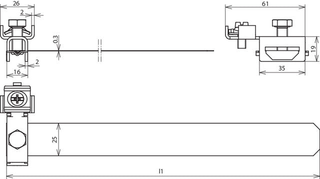 Dehn Earthing Pipe Clamp With Connection Kit - 540912