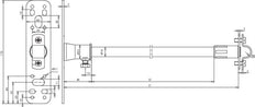 DEHN Iso Spacer With Fixing Plate RD 16mm L 1030mm - 106123