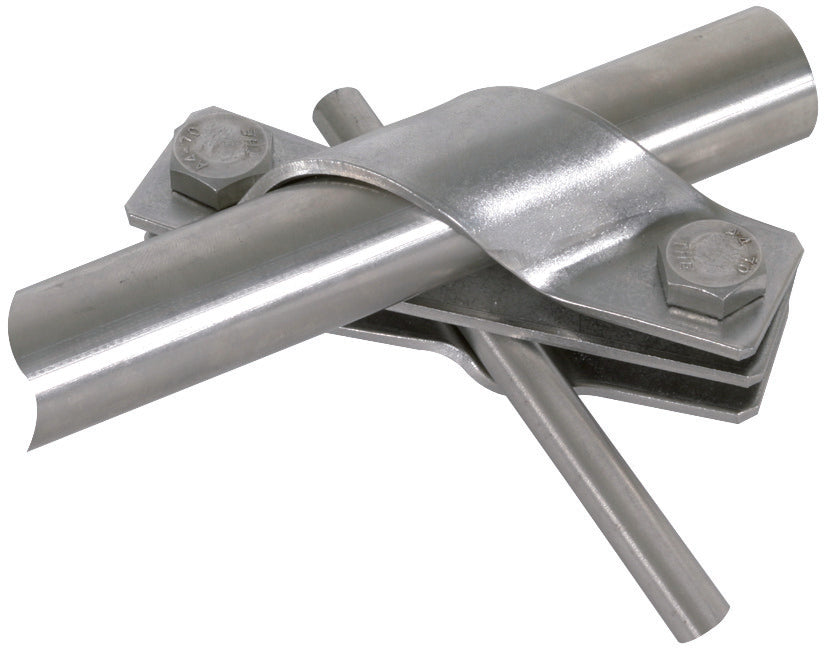 Dehn StSt Connection Bracket For Earth Rods V4A D25mm Rd 7-10mm Fl-40 - 649015