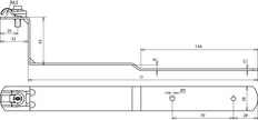 Dehn Quick Roof Conductor Holder RD 6-10mm Brace L 260mm St - 202010
