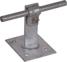 Dehn Roof Conductor Holder St Tzn For Rd 6-10mm With Plate 50 - 202030