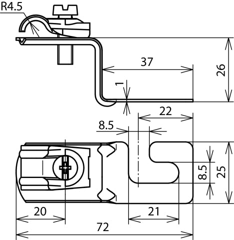 Portaconductor de tejado ondulado Dehn Quick Acero inoxidable - 202906 [2 piezas]