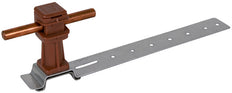 Dehn Roof Conductor Holder Al Plastic Brown H36mm Rd 8mm L205 - 204171 [2 pieces]