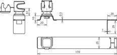 Soporte de Conductor de Techo Dehn Flexisnap Acero Inoxidable Gris - 204937 [2 piezas]