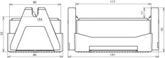 Soporte de Conductor de Tejado Dehn FB2 Para Cubiertas Planas Con Bloque C35/45 - 253050 [2 uds.]