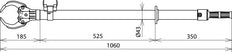 Dehn Fusible Tong Recto Un Hasta 36KV D 30-90mm L 1060mm - 765040