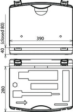 Dehn Plastic Case Empty 395x295x105mm For Test Head PHE III - 766036