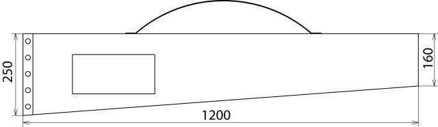 Dehn Bolsa de cuero artificial 1200x250x160mm - 766601