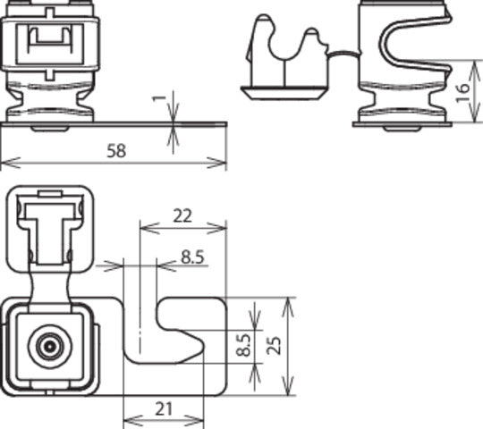 Portaconductor Dehn Para Cubiertas Onduladas Wpro5 8mm - 204906 [2 uds.]