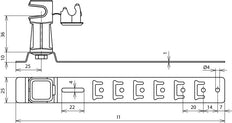 Dehn Soporte de Conductor de Techo Unisnap Plástico Inoxidable Marrón - 204925 [2 piezas]