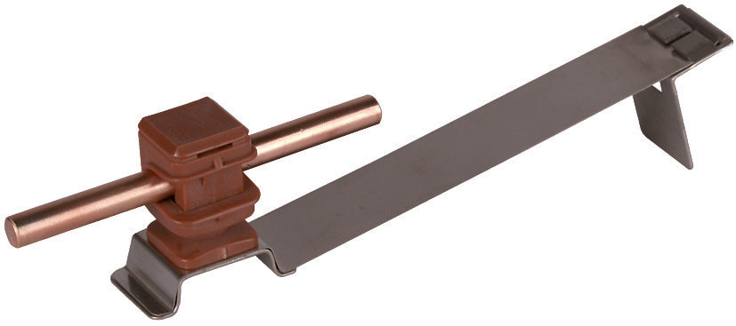 Dehn Roof Conductor Holder Flexisnap Stainless Steel Brown - 204936 [2 pieces]
