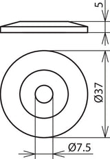 Dehn Cover Disc Plastic Brown For Conductor And Rod Holders - 276007 [10 pieces]