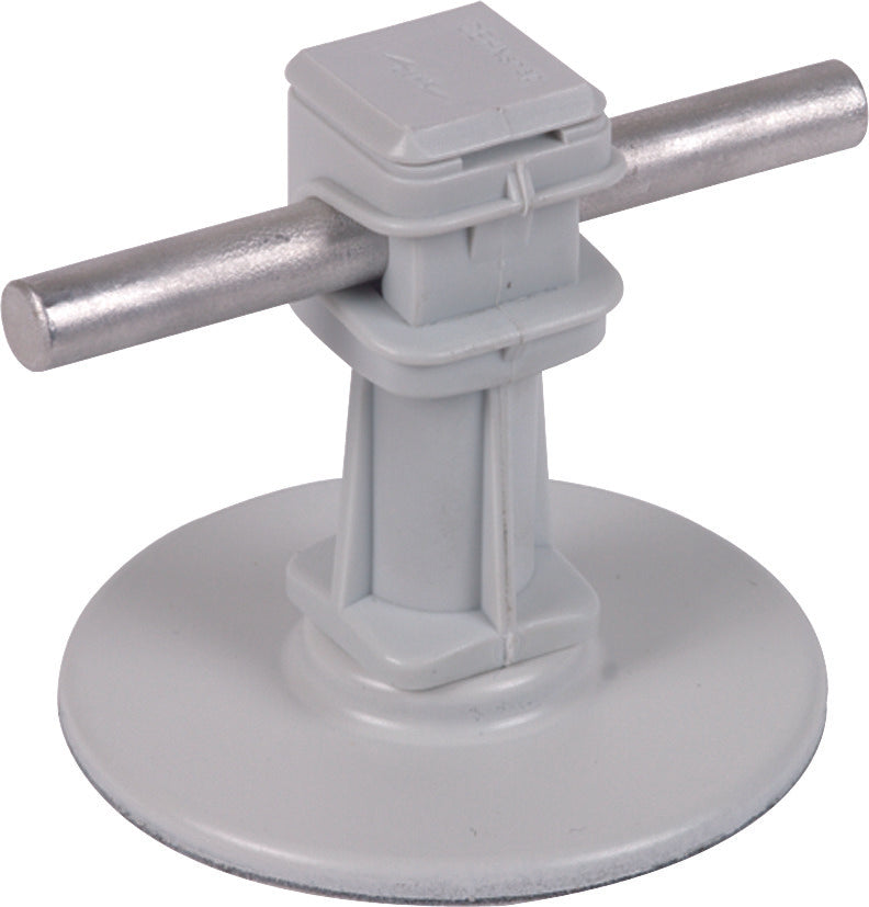 Dehn Soporte de Conductor de Techo H 36mm Gris Con Almohadilla Adhesiva D 67mm - 297110