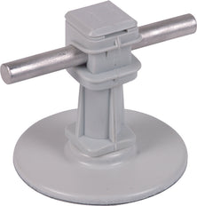 Dehn Soporte de Conductor de Techo H 36mm Gris Con Almohadilla Adhesiva D 67mm - 297110