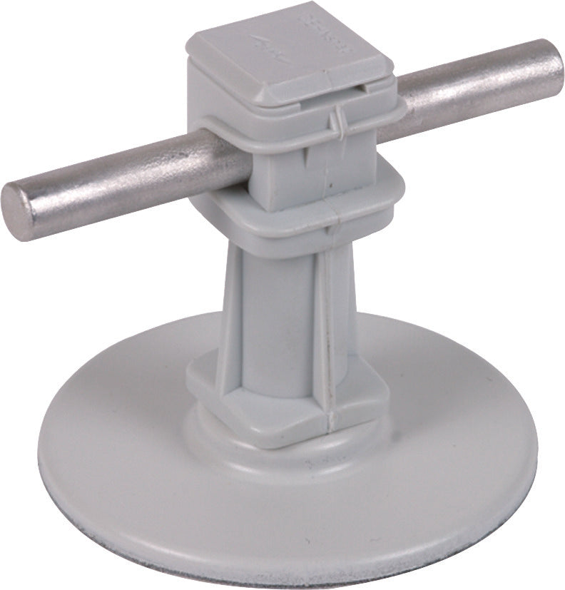 Dehn Roof Conductor Holder H 36mm Grey With Adhesive Pad D 67mm - 297110