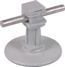 Dehn Roof Conductor Holder H 36mm Grey With Adhesive Pad D 67mm - 297110