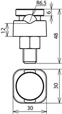Dehn M12 KS Connector For Rd 8-12.5mm One-Piece - 300002