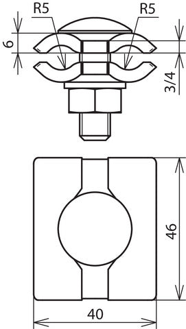 Dehn PV 7.10 FRM10X35 V4A Stainless Steel Parallel Connector - 306029