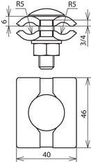 Dehn PV 7.10 FRM10X35 V4A Stainless Steel Parallel Connector - 306029