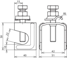 Dehn Overvoltage Safe Connecting Clamp - 308035