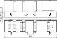 Maleta de acero Dehn para detector de tensión PHE III - 767701