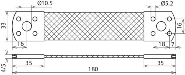 Dehn Bridging Braid Al 50mm L 180mm - 377015