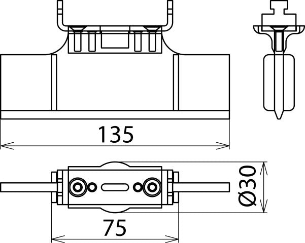Dehn SE NH1 Locking Element For NH Fuse Holders Size 1 - 785643