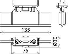 Dehn SE NH1 Locking Element For NH Fuse Holders Size 1 - 785643