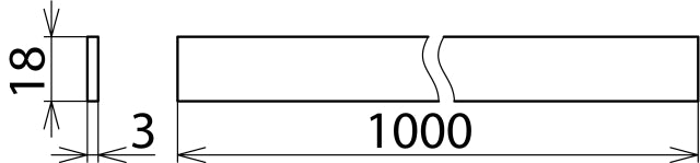 Barra colectora Dehn 18x3mm Cu/Sn L 1000mm Protección contra sobretensiones - 919016