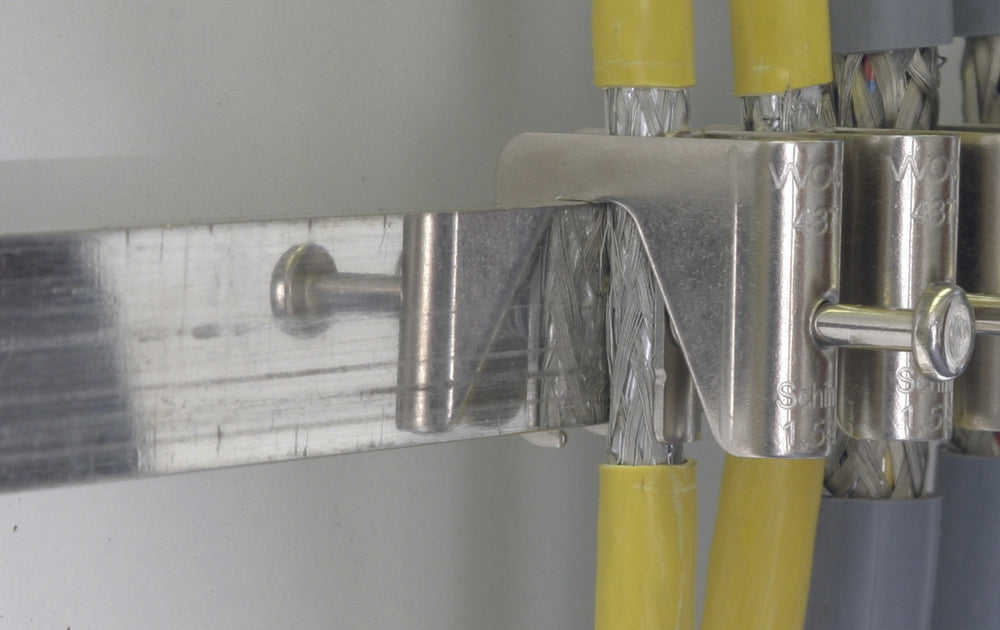 Barra colectora Dehn 18x3mm Cu/Sn L 1000mm Protección contra sobretensiones - 919016