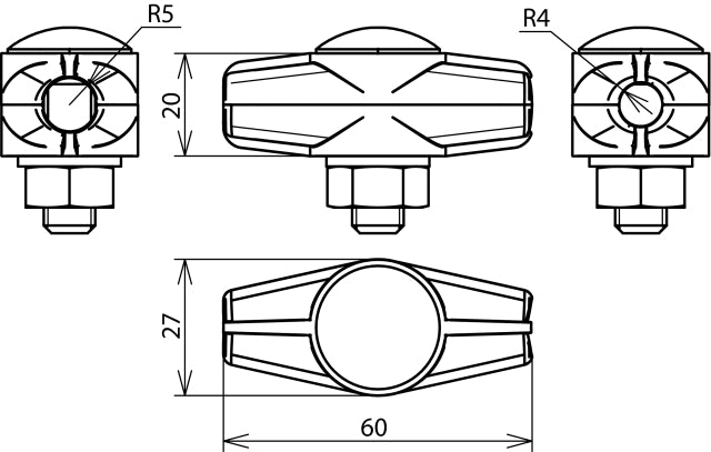 Dehn ES Disconnecting Clamp ZDC For Rd 8/10mm - 463010