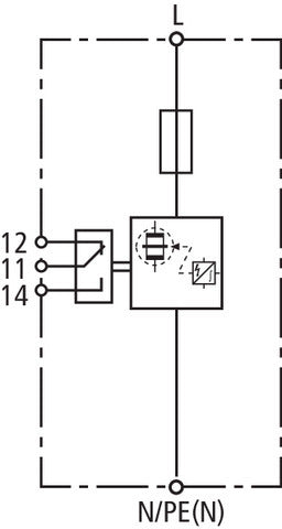 DEHN DVCI 1 255 FM Combined Arrester Type 1+2 Single Phase Protection - 961205