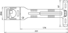 Herramienta de desaislado Dehn CUI Strip 20 para kit de conductores - 597320