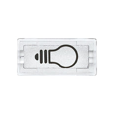 Schneider Electric Símbolo luminoso rectangular transparente - MTN395669 [5 piezas]