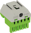 ABB ZK51G Bloque de terminales PE 5x1,5-4mm2 +25mm2 Sin tornillos - 1SPE007715F9712 [2 piezas]