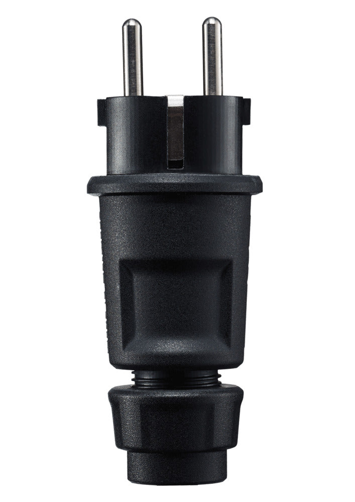 ABL Black 3 Pole Grounded Plug IP44 3x2.5mm - 1519-100 [2 pieces]