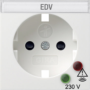 Gira Socket Cover Overvoltage Protection System 55 Pure White - 144103