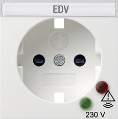 Gira Socket Cover Overvoltage Protection System 55 Pure White - 144103