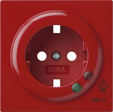 Gira S-Color Red Cover For Socket With Overvoltage Protection - 144143