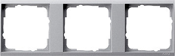 Gira 3-Way Intermediate Frame Event Clear Aluminium - 1463726