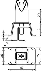 Dehn Stainless Steel Roof Conductor Holder 4-16mm With Dehngrip - 206049
