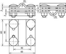 Dehn KS 8.10 Cross Unit Mounting Accessories - 318203