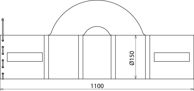 Bolsa de lona Dehn 1100x150mm Db Z No 3 Ebgw 01.67 - 769509