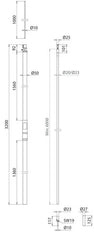 Dehn HVI Conductor With Support Tube And Air Terminal Rod - 819326