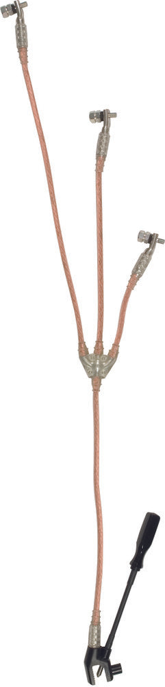 Dispositivo tripolar de puesta a tierra y cortocircuito TI 25MM con pernos M10 - VSUN6NV