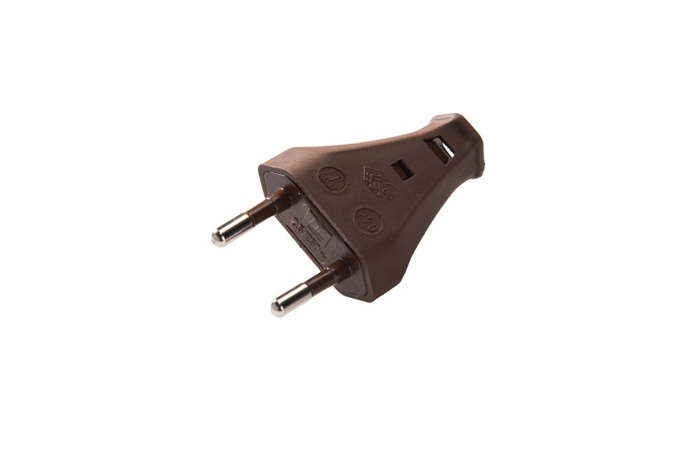 Martin Kaiser Euro Plug 2.5 Amp With Squeezing Connection Brown - 852/br [100 Pieces]