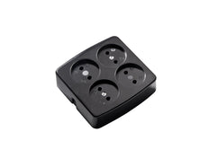 Martin Kaiser 4-Way Unearthed Square Black Socket 16Amp - 510/sw [25 Pieces]