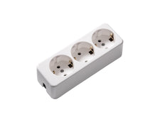 Martin Kaiser 3-Way Socket Thermosetting Material Arctic White - 638/kws [25 Pieces]