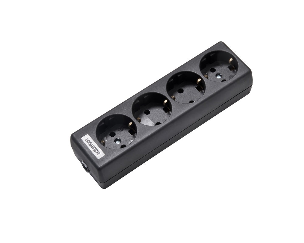 Martin Kaiser 4-Way Earthing Contact Socket Black - 1040/sw [30 Pieces]